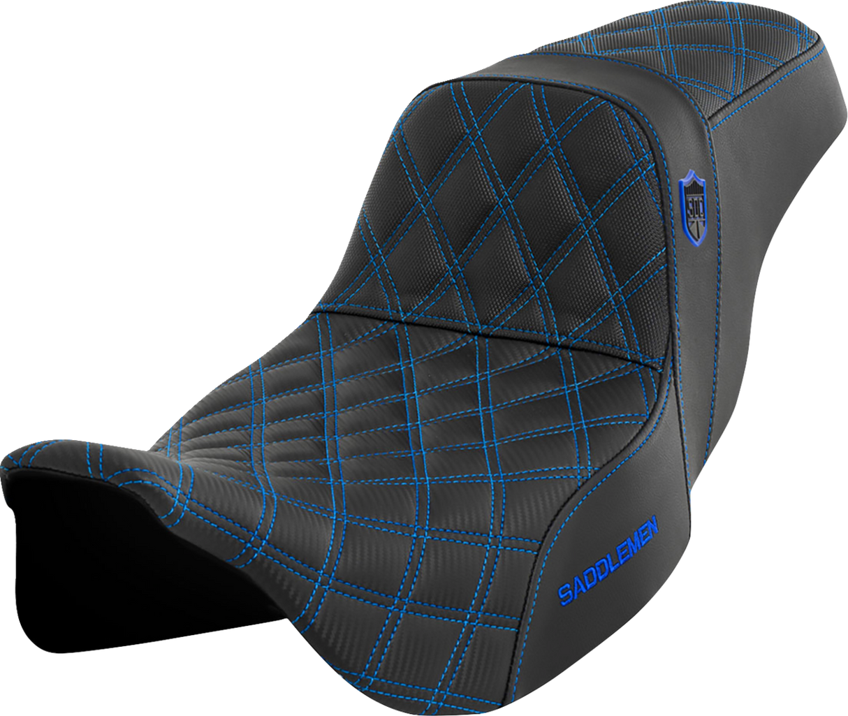 SADDLEMEN Pro Series SDC Performance Seat - Blue Stitch - FLH/FLT '08-'23 SC80807BLU