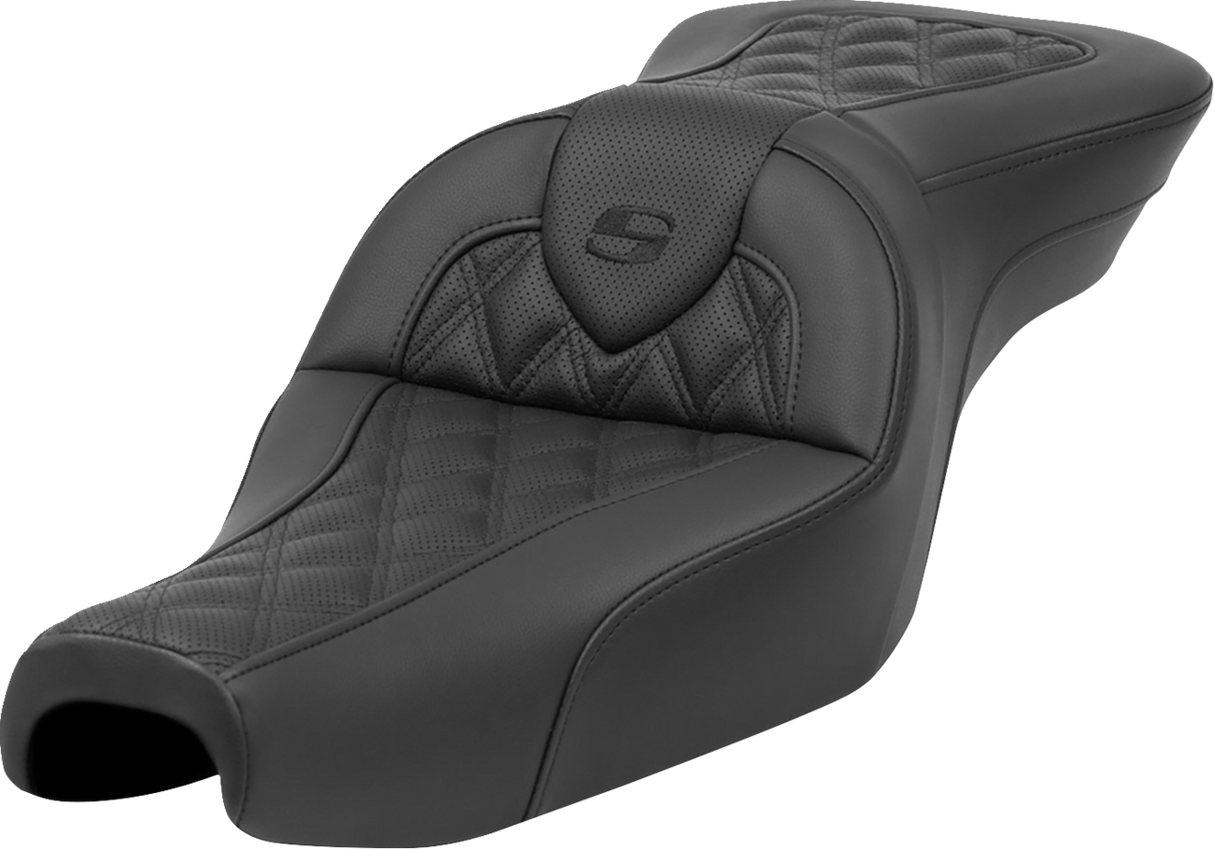 SADDLEMEN Roadsofa* Seat - Lattice Stitch - XL '04-'22 - Part Number 807-11-182