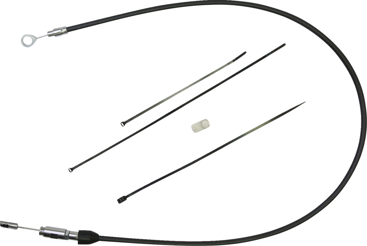 DRAG SPECIALTIES Clutch Cable - Upper - 35" - Black/Chrome 4323401HE - Cycle City Outdoors