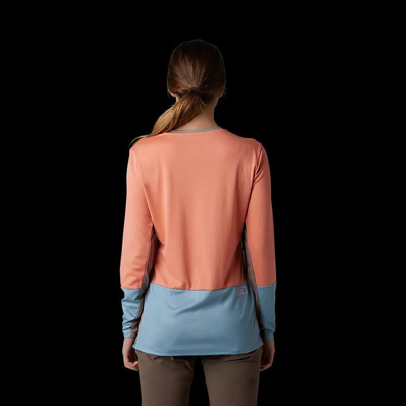 Fox Racing - Womens Defend Long Sleeve Jersey - Salmon - S