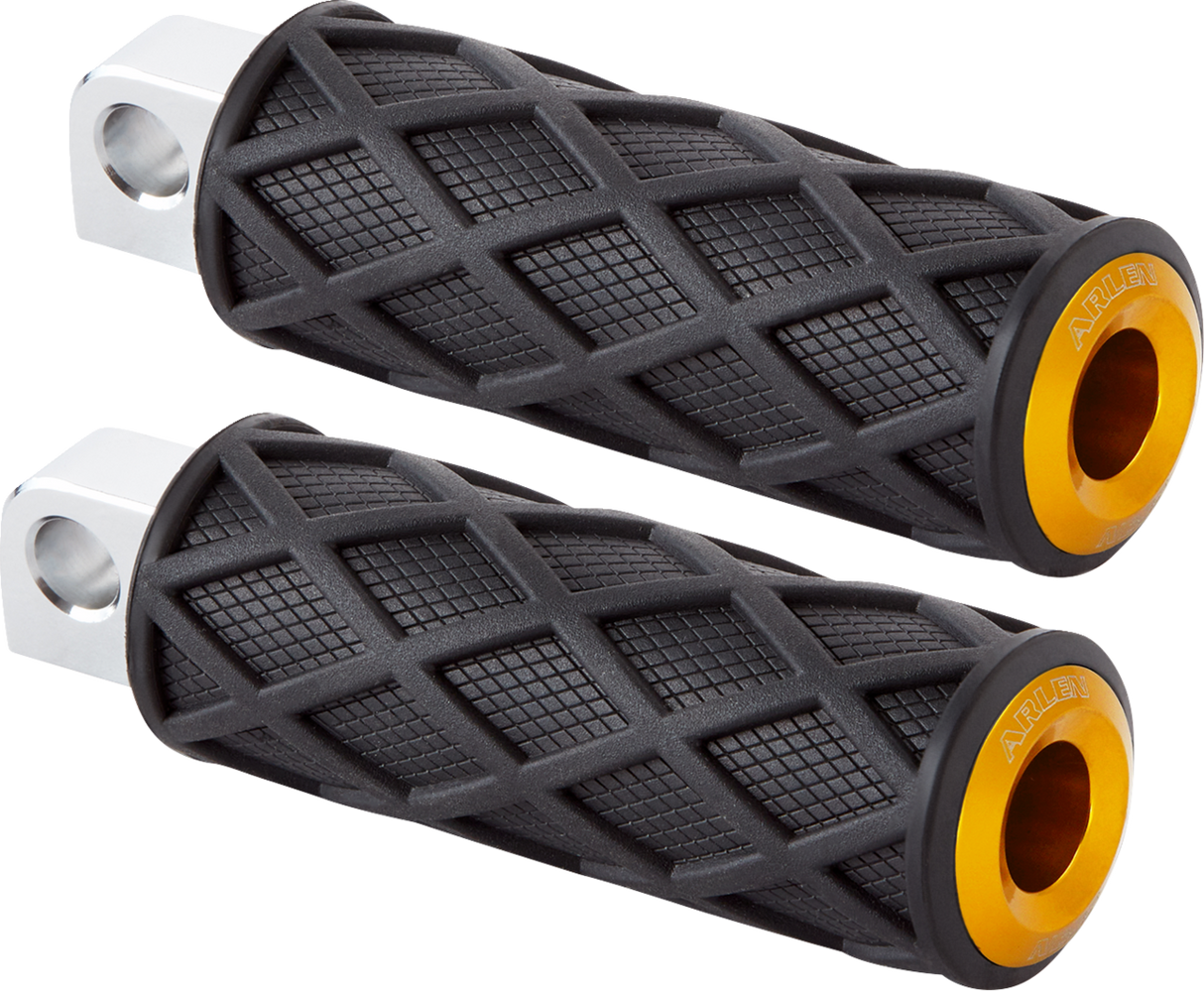 ARLEN NESS Diamond Footpegs - Driver - Gold 400-055