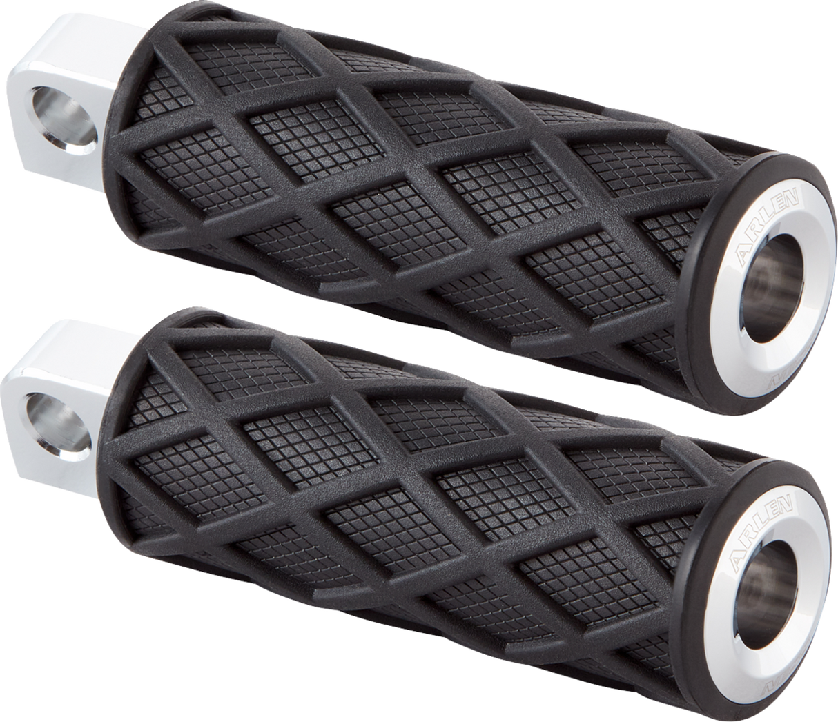 ARLEN NESS Diamond Footpegs - Male Mount - Chrome 400-048