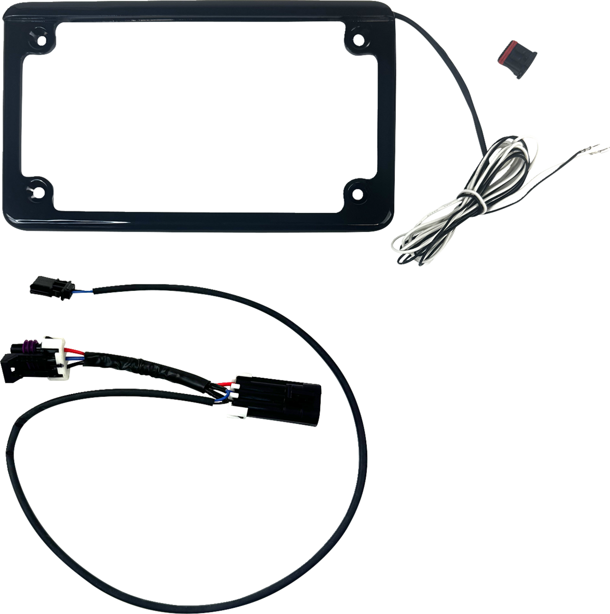 CUSTOM DYNAMICS Lighted License Plate Frame - Gloss Black - Maverick CD-LPF-MAVX3