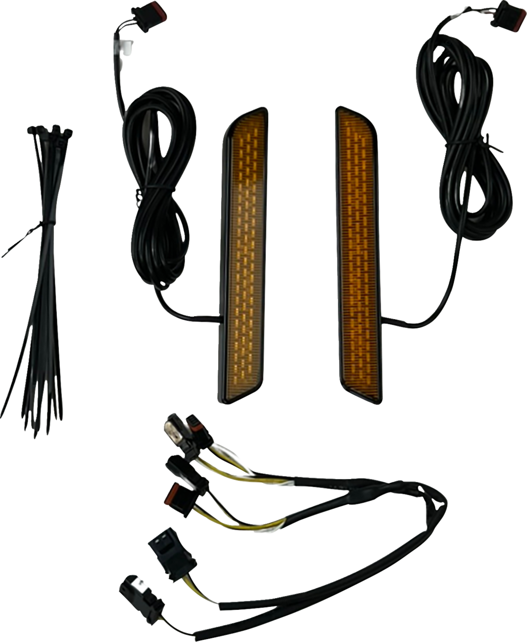 CUSTOM DYNAMICS LED Fork Reflector - Amber CD-FORK-LRST-AB