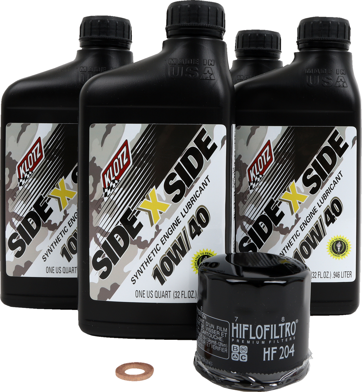KLOTZ OIL Oil Change Kit - Kawasaki - 10W/40 KU-109