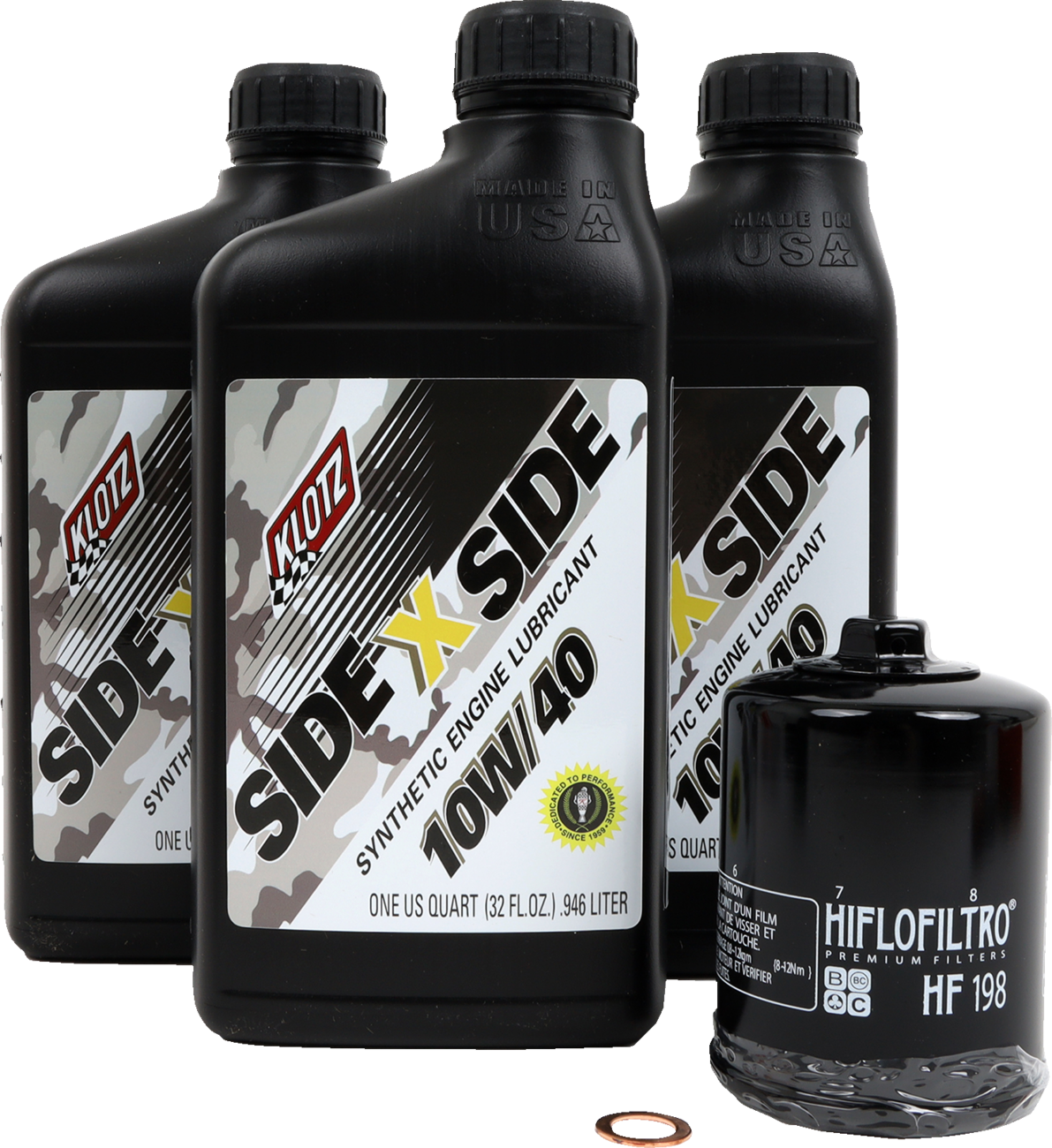 KLOTZ OIL Oil Change Kit - Polaris - 10W/40 KU-110
