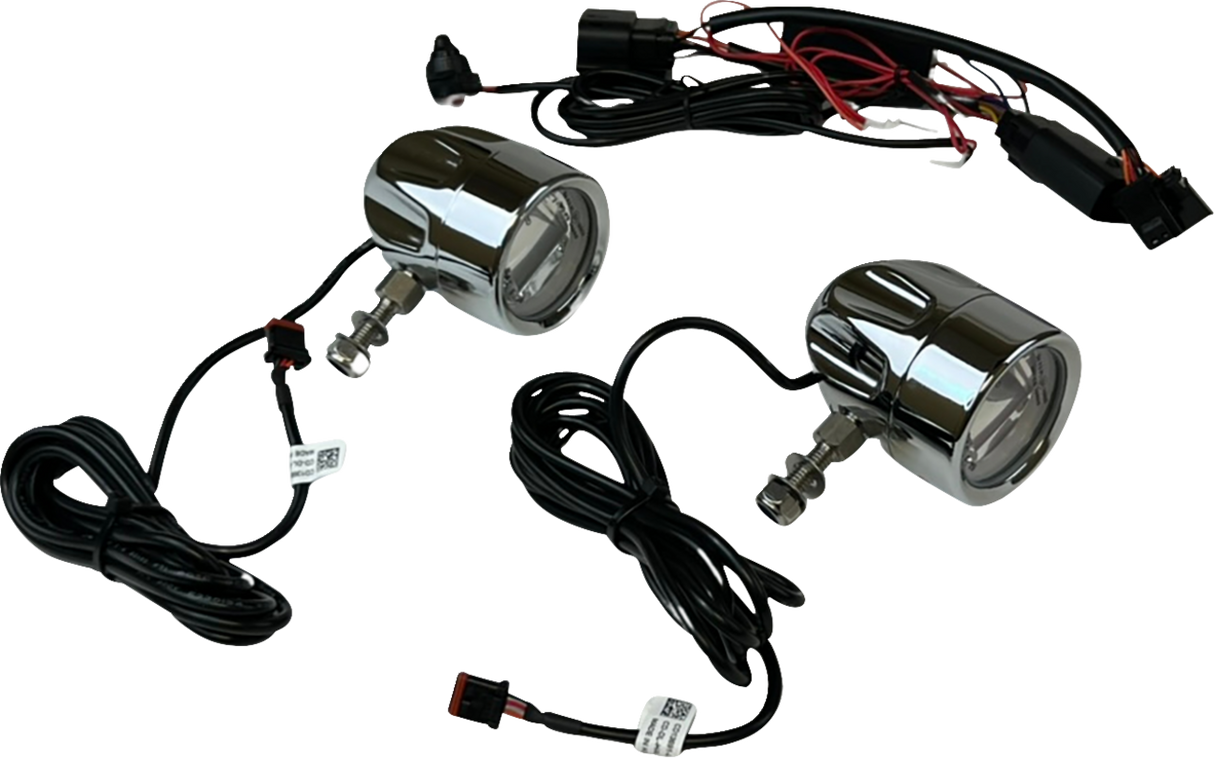 CUSTOM DYNAMICS LED Fog Light - Halo - Chrome PB-FOG-23-C