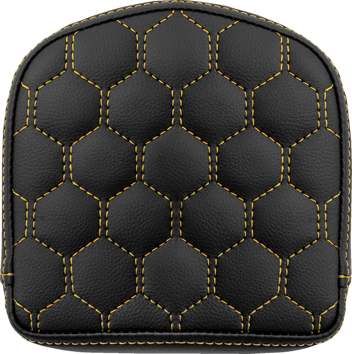 SADDLEMEN RoadSofa* Sissy Bar Pad - Honeycomb - Gold Stitching 040849GOL