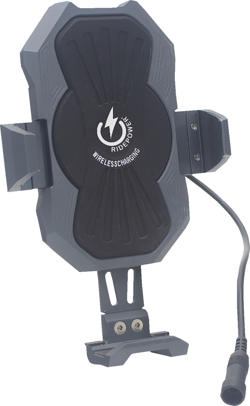 RIDEPOWER Metal Phone Holder - Inductive Charging 1-1/2" Bar Mount RPMTLINDMOUNT15