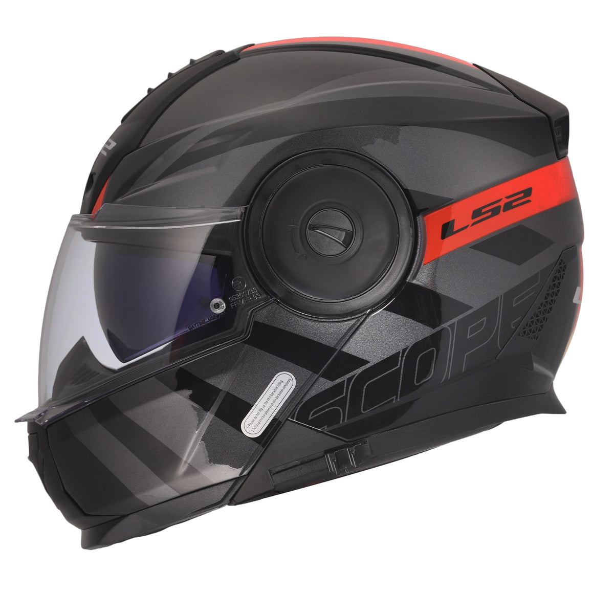 LS2 Horizon II Modular Helmet | Hamr | Gloss Black/Titanium/Red | XS–3XL | 902-3141