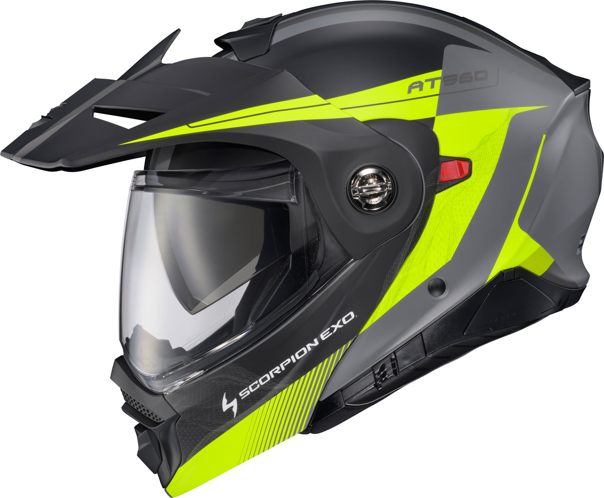 Exo At960 Modular Helmet Topographic 2 Hi Vis/Grey 3x