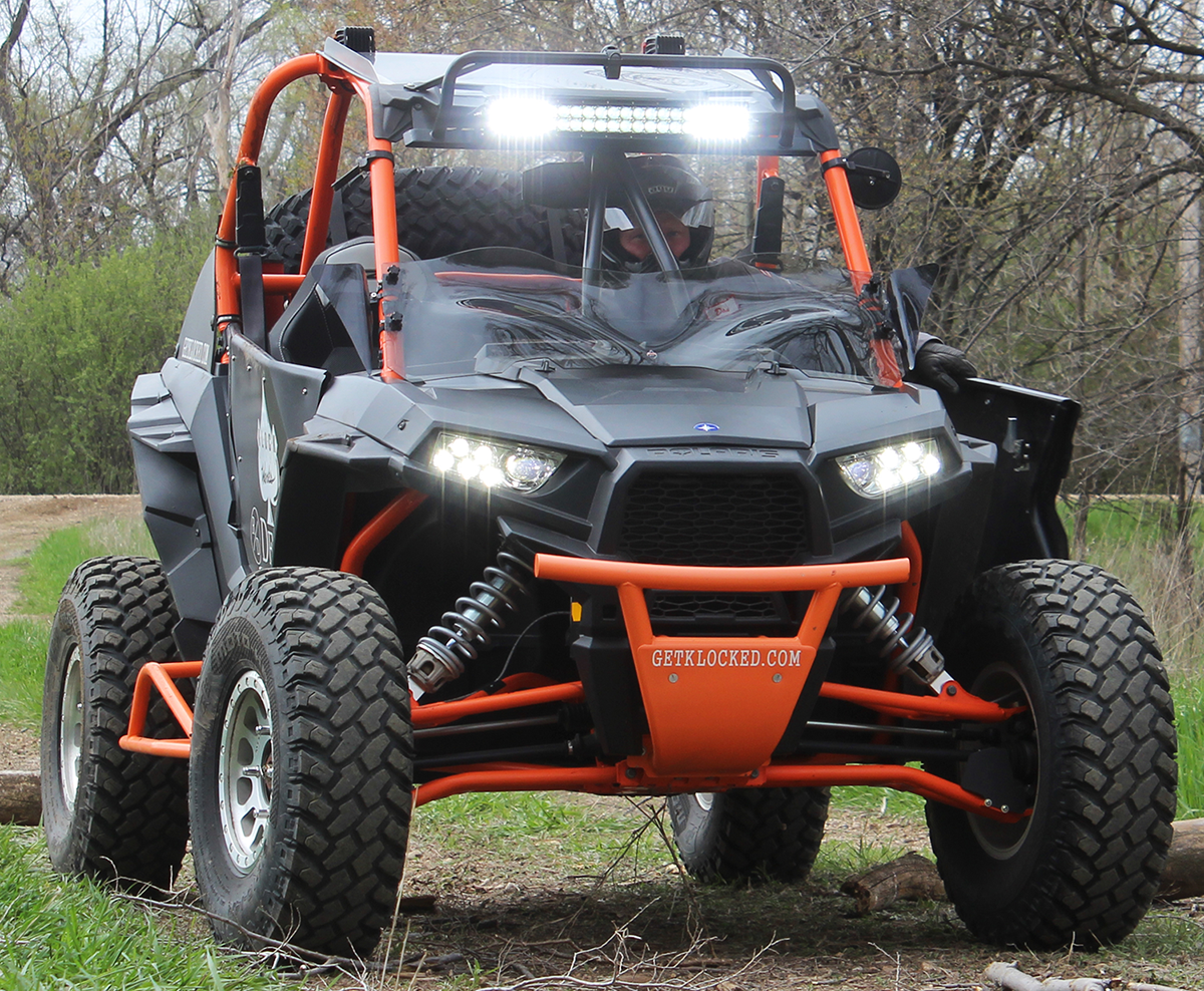 KLOCK WERKS Flare* Windshield - 12-1/2" - Dark Smoke - RZR KWW-05-0426