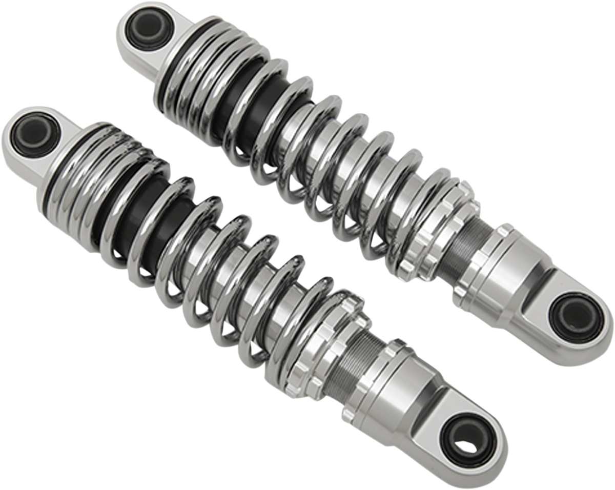 DRAG SPECIALTIES SHOCKS Premium Ride-Height Adjustable Shocks - Chrome - Standard - 11" C16-0155A - Cycle City Outdoors