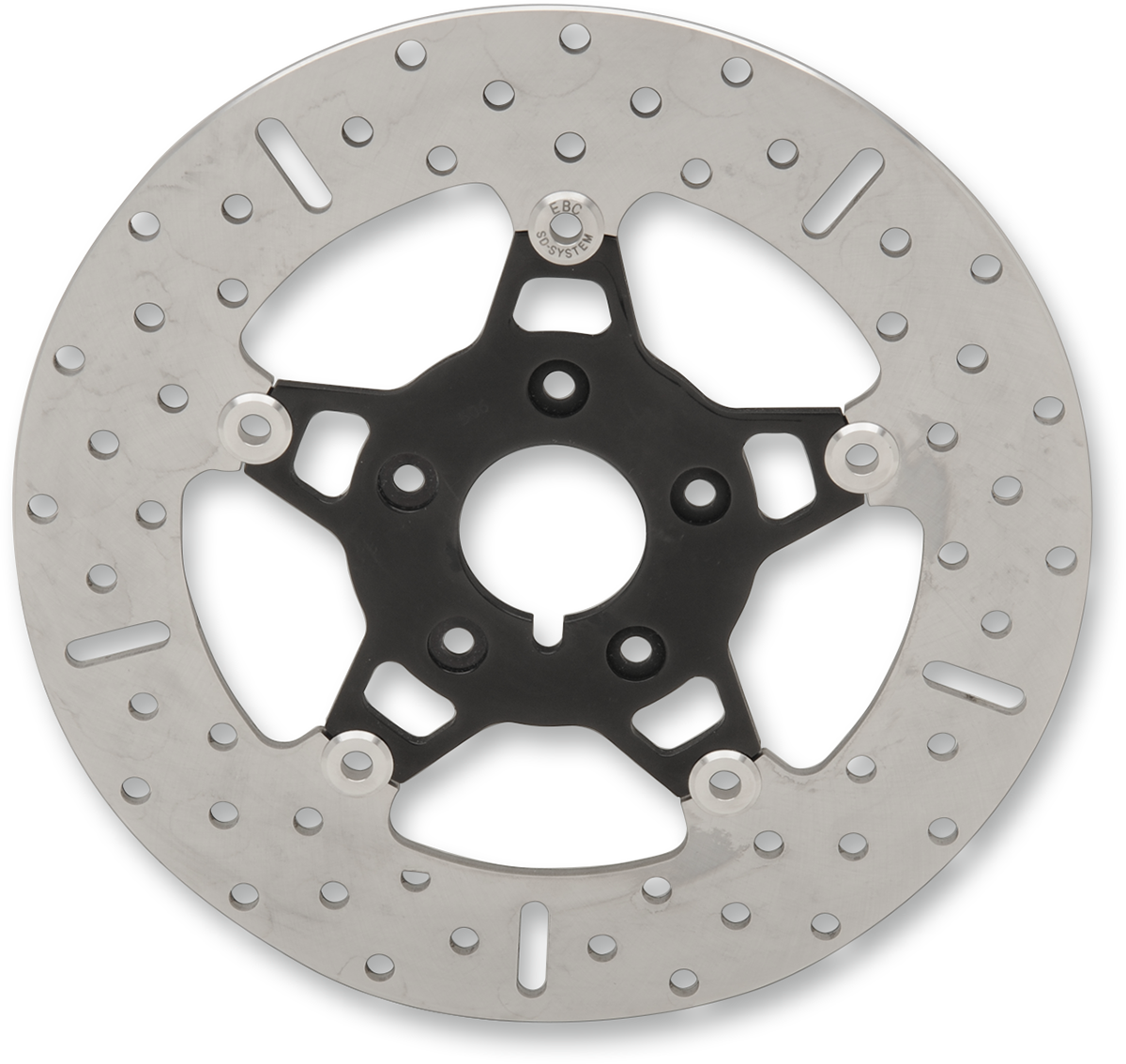 EBC FSD Series Stainless Steel Front Brake Rotor - FSD009BLK (Harley-Davidson FLHTC Electra Glide Classic / Indian Chief 1984–2005)