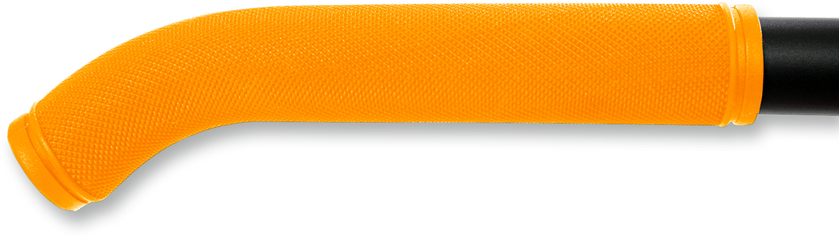 RACE SHOP INC. G-7 ORANGE Rubber Grips - 7 Inch for Comfort and Performance
