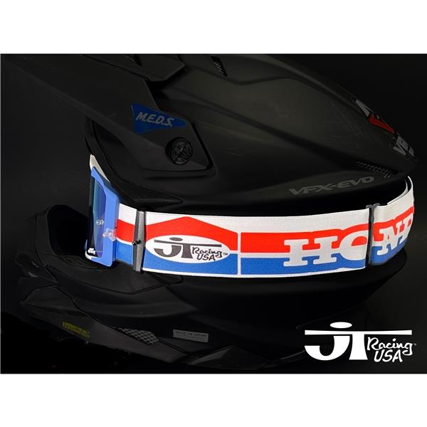 JT Classic Goggles Retro Honda Orange/Red Lens