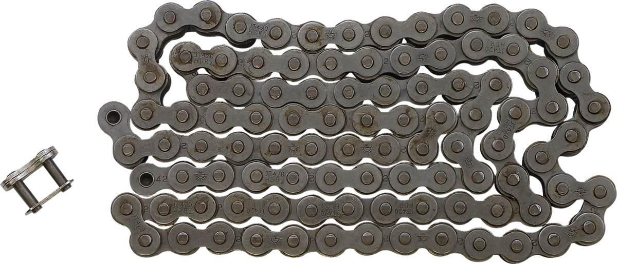 JT CHAINS JTC420HDR100SL 420 HDR - Heavy Duty Drive Chain - Steel - 100 Links | Adventure/ATV/UTV