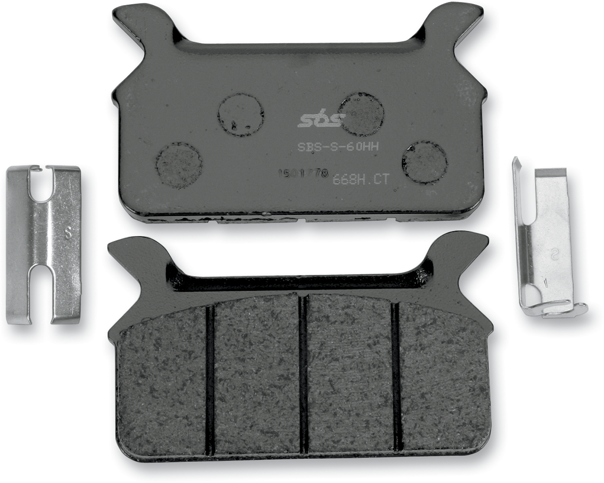 SBS Organic Base Rear Brake Pads - 668H.CT (Harley-Davidson FLHTC Electra Glide Classic / FLHTCU Electra Glide Ultra Classic / FLTC Tour Glide Classic 1986–1999)