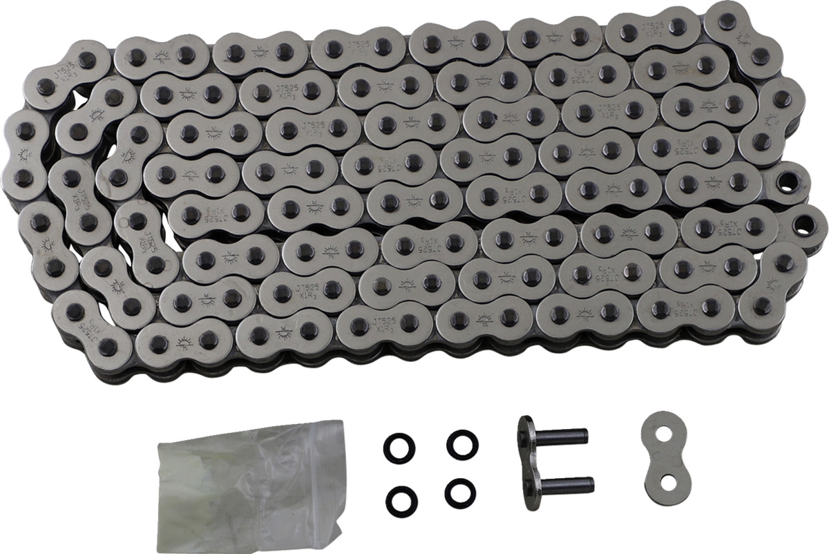 JT CHAINS JTC525X1R3NN122RL X1R3 525 Chain - Nickel - 122 Link | Off-Road/Street
