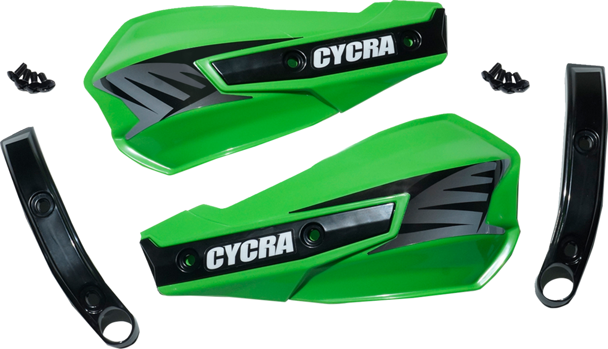 Cycra 1CYC-1029-72 Replacement Vortex Handshields w/ Abrasion Guards - Green | Off-Road