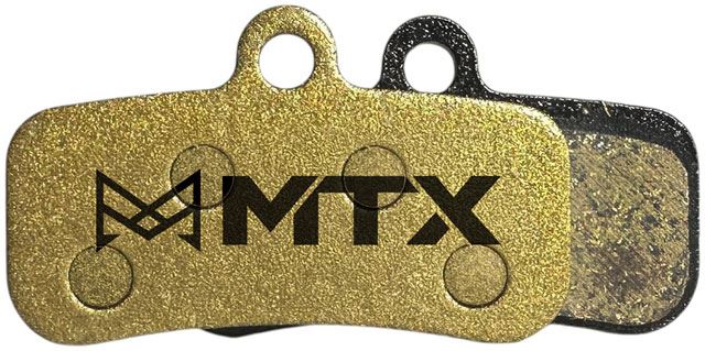 MTX Braking Gold Label HD Disc Brake Pads - Ceramic/Kevlar Compound, Shimano and TRP MTB, 4-Piston, Single Set