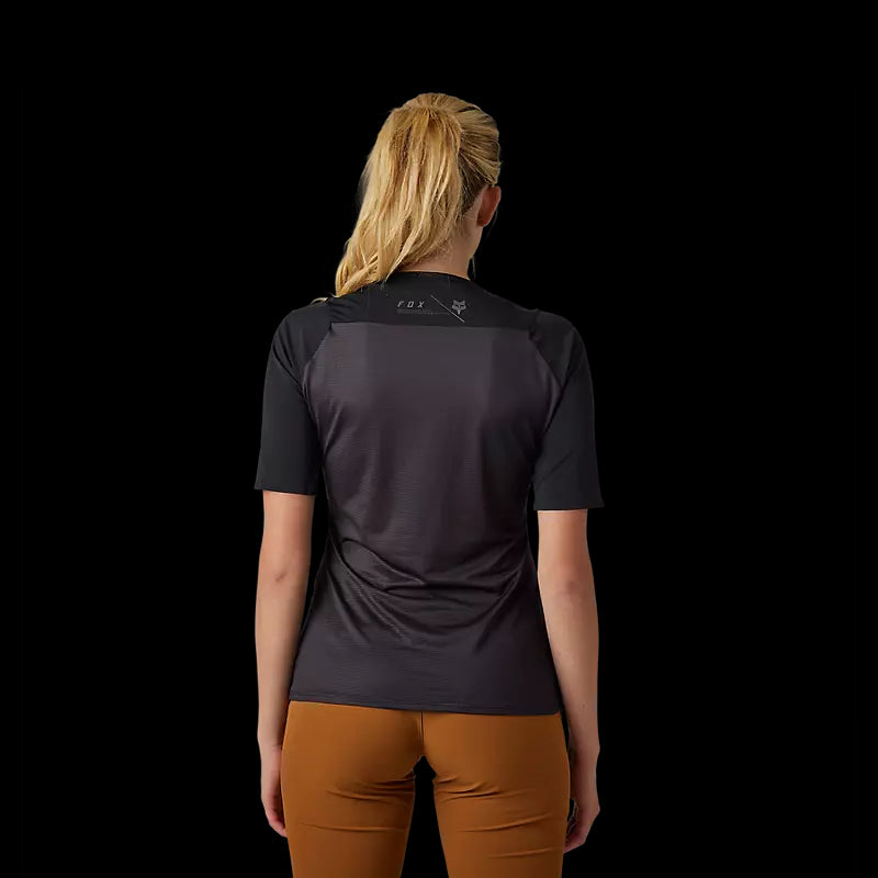 Fox Racing - Womens Flexair Ascent Ss Jersey - Blk - S