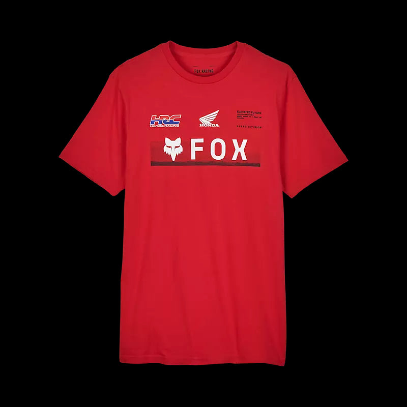 Fox X Honda Prem SS Tee Flame Red