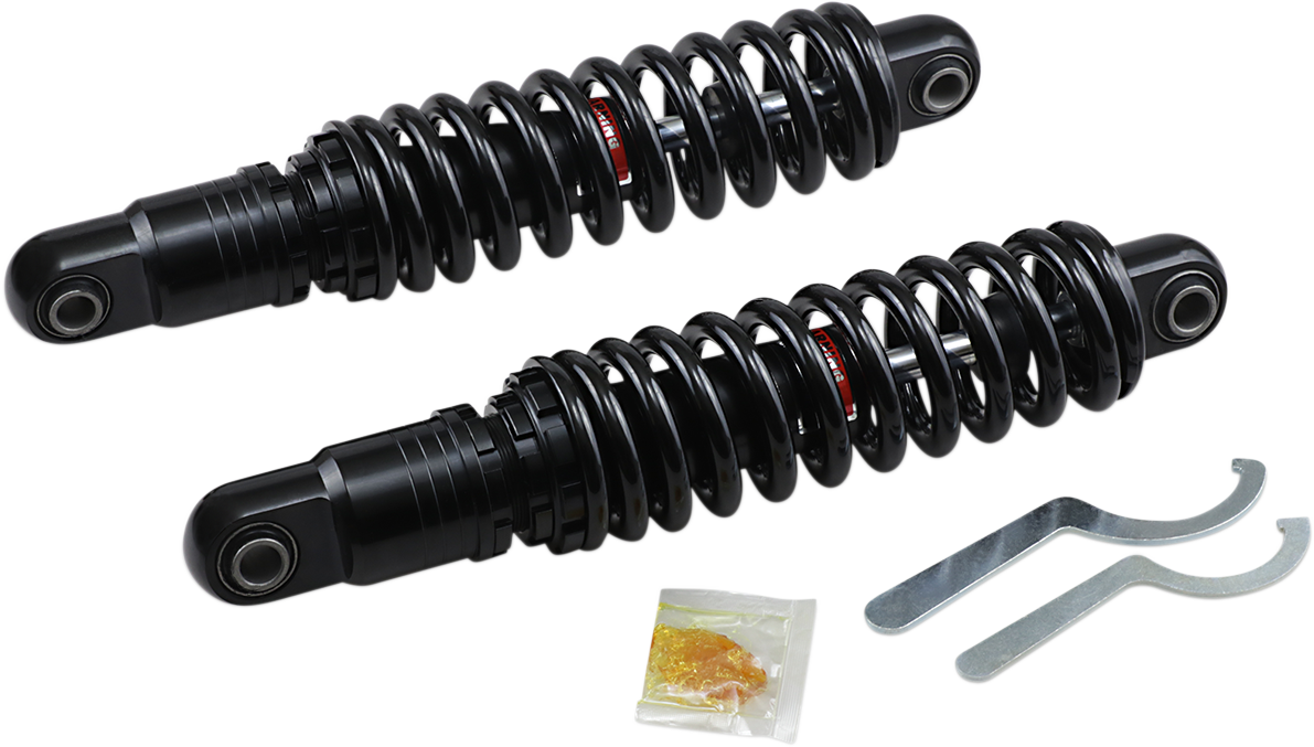 DRAG SPECIALTIES SHOCKS Premium Ride-Height Adjustable Shocks - Black - Heavy Duty - 13" C16-0157HB - Cycle City Outdoors