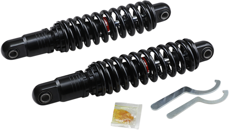 DRAG SPECIALTIES SHOCKS Premium Ride-Height Adjustable Shocks - Black - Heavy Duty - 13" C16-0157HB - Cycle City Outdoors