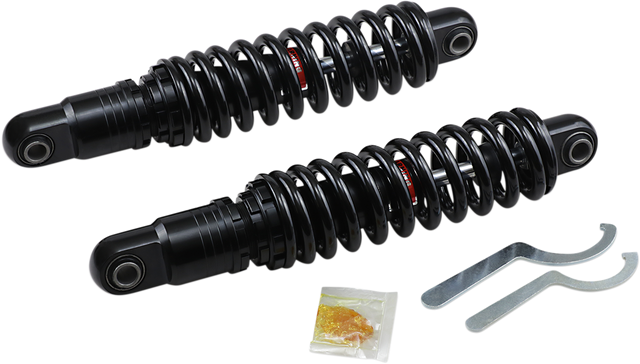 DRAG SPECIALTIES SHOCKS Premium Ride-Height Adjustable Shocks - Black - Heavy Duty - 13" C16-0157HB - Cycle City Outdoors