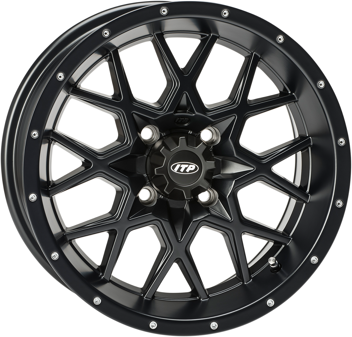 ITP Wheel - Hurricane - Front/Rear - Black - 12x7 - 4/110 - 2+5 1228628536B