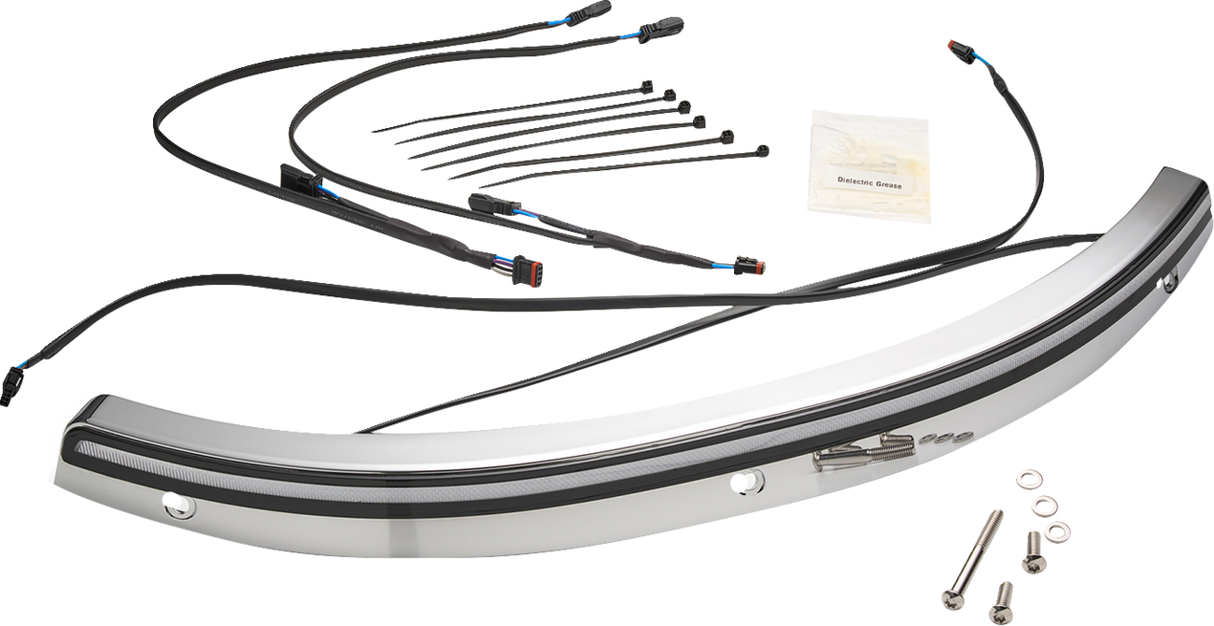 CIRO Solaire LED Windshield Trim - Chrome 12000