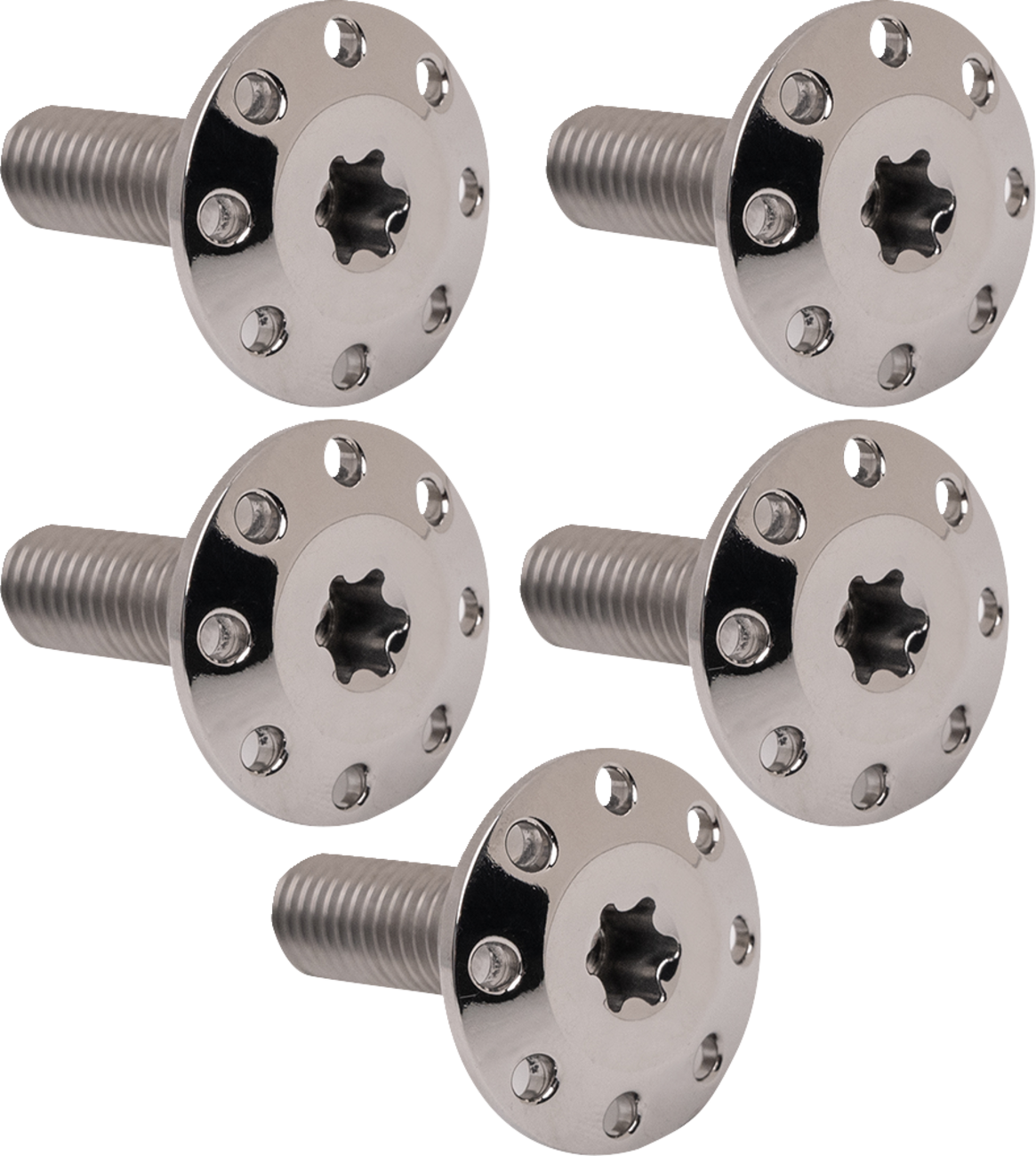 ARLEN NESS Bolt Kit - Holeshot/Front/Floating/Brake Rotor - Spoke Mount - Polished - 5 Pack 300-906