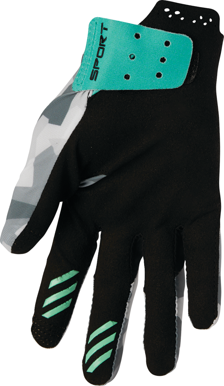 THOR Women's SPORTMODE Shadow Gloves - Teal - XL 3331-0279