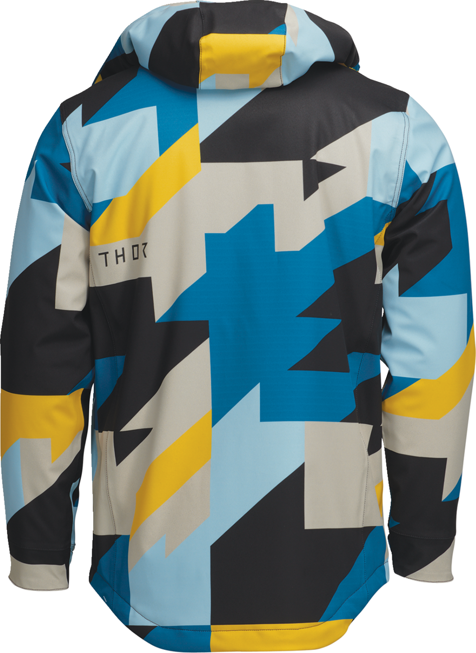 THOR Brave Heavyweight Tour Jacket - Blue/Yellow - 2XL 2920-0821