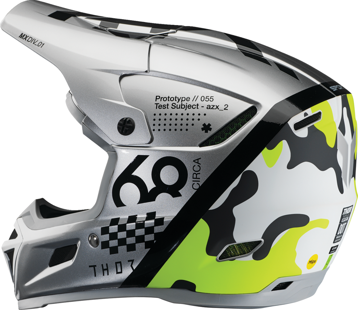 THOR Reflex Sport Helmet - Riot - MIPS¨ - Gray/Acid - XS 0110-8769
