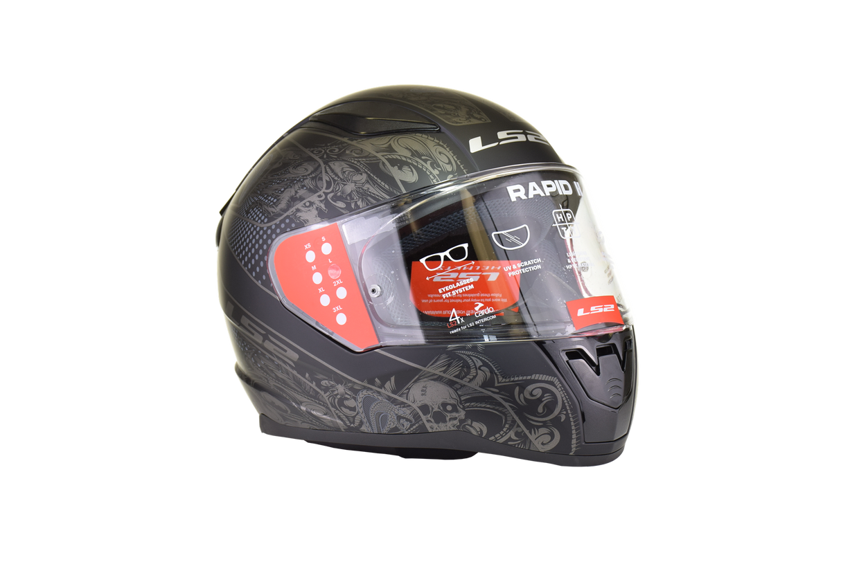 LS2 - Rapid II Crypt - Full Face Helmet - Matte Black