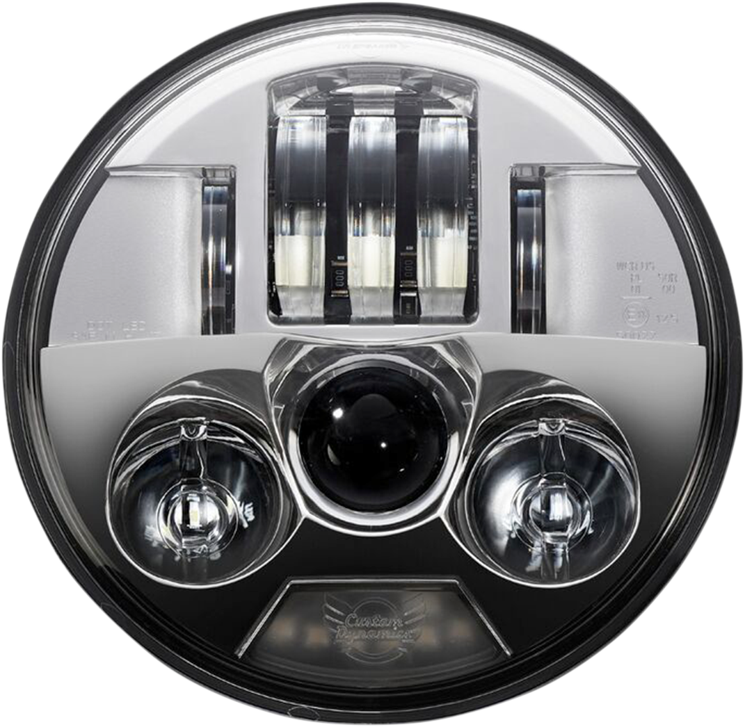 Custom Dynamics ProBEAM LED Headlamp 5.75" - Chrome PB-575-C - Cycle City Outdoors