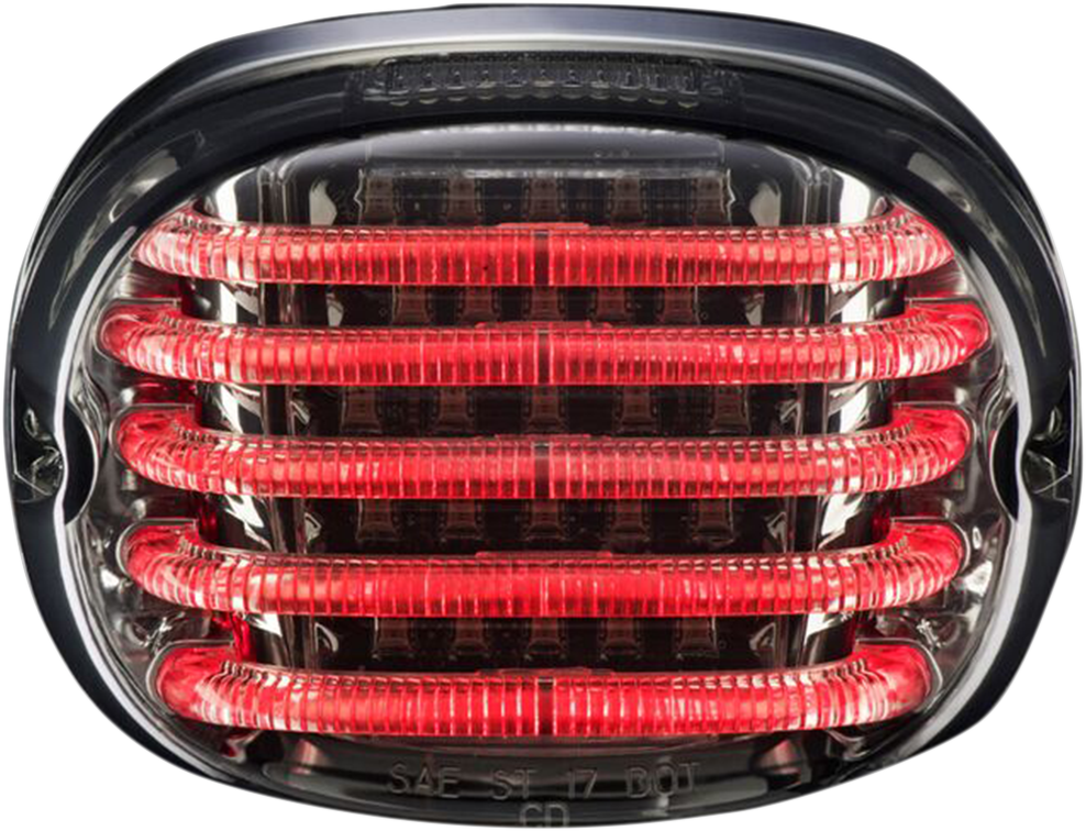 Custom Dynamics Taillight - with License Plate Illumination Window - Smoke PB-TL-SBW-S - Cycle City Outdoors