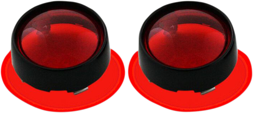 Custom Dynamics Bullet Signal Lenses - Black/Red PB-B-BEZ-BR - Cycle City Outdoors