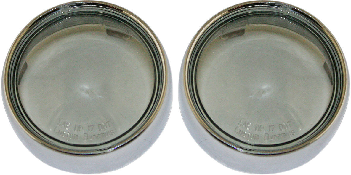 Custom Dynamics Bullet Signal Lenses - Chrome/Smoke PB-B-BEZ-CS - Cycle City Outdoors