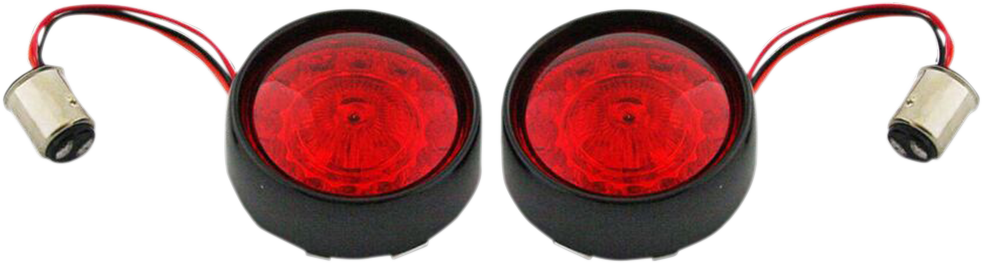 Custom Dynamics Bullet Turn Signal - 1157 - Gloss Black - Red Lens PB-BB-RR-1157BR - Cycle City Outdoors