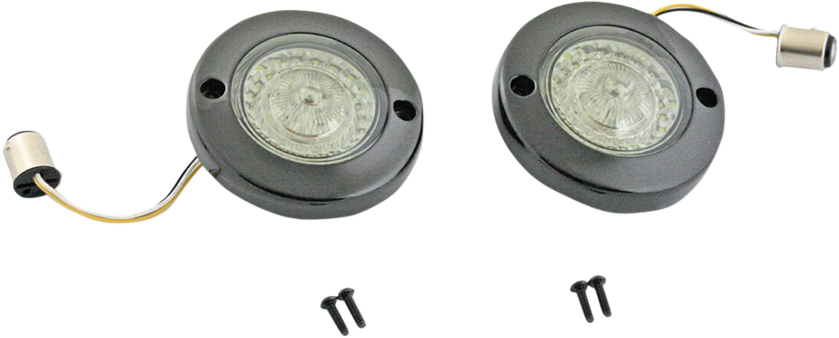Custom Dynamics ProBEAM? Dynamic Ringz? LED Turn Signal - Black - Amber/White PB-FB-AW-1157BS - Cycle City Outdoors