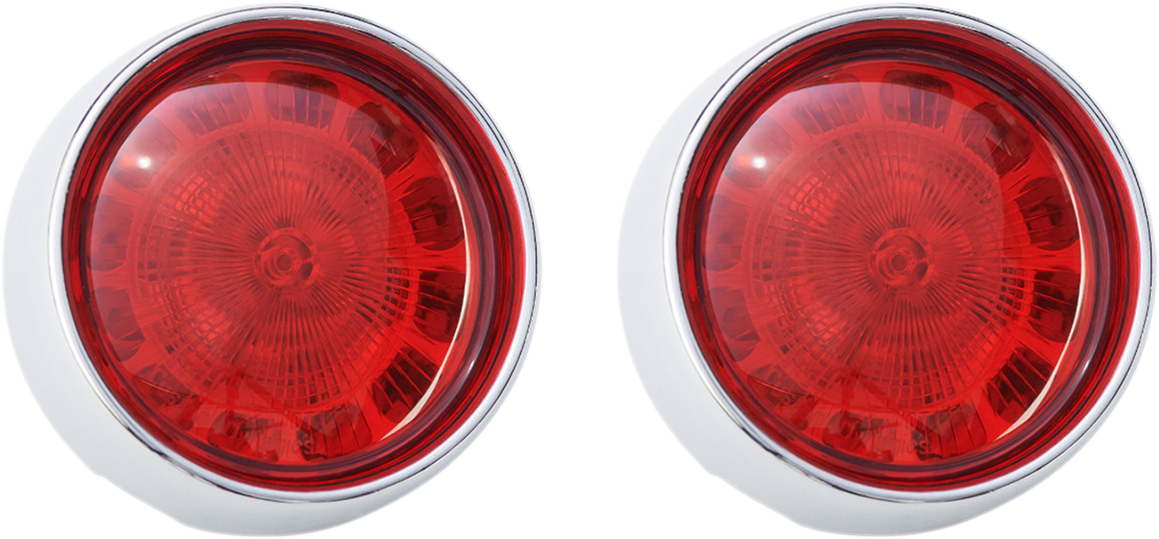 Custom Dynamics Bullet Turn Signal - 1156 - Chrome - Red Lens PB-BB-R-1156CR - Cycle City Outdoors
