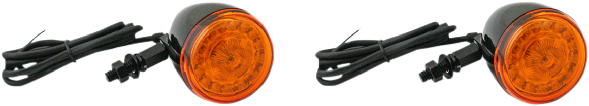 Custom Dynamics ProBEAM? Universal Turn Signals - Gloss Black/Amber PB-UNV-TS-A-B - Cycle City Outdoors