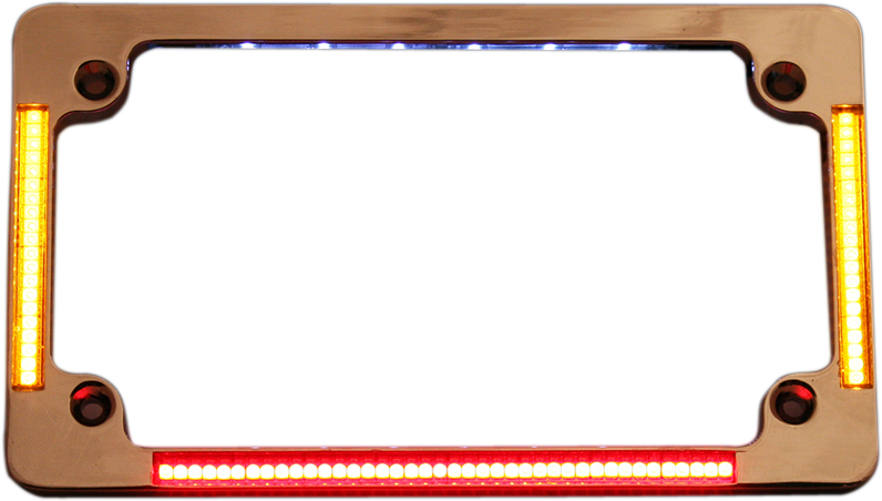 Custom Dynamics License Plate Frame - Chrome TF04-C - Cycle City Outdoors