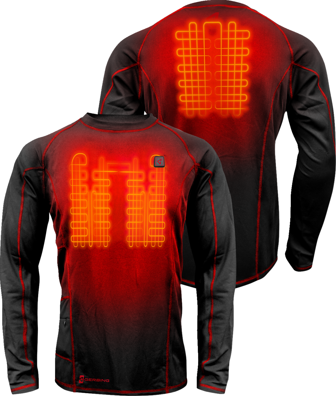 GERBING HEATED CLOTHING 7V Heated Base Layer Shirt - XL GERBLS7VMBLKXL