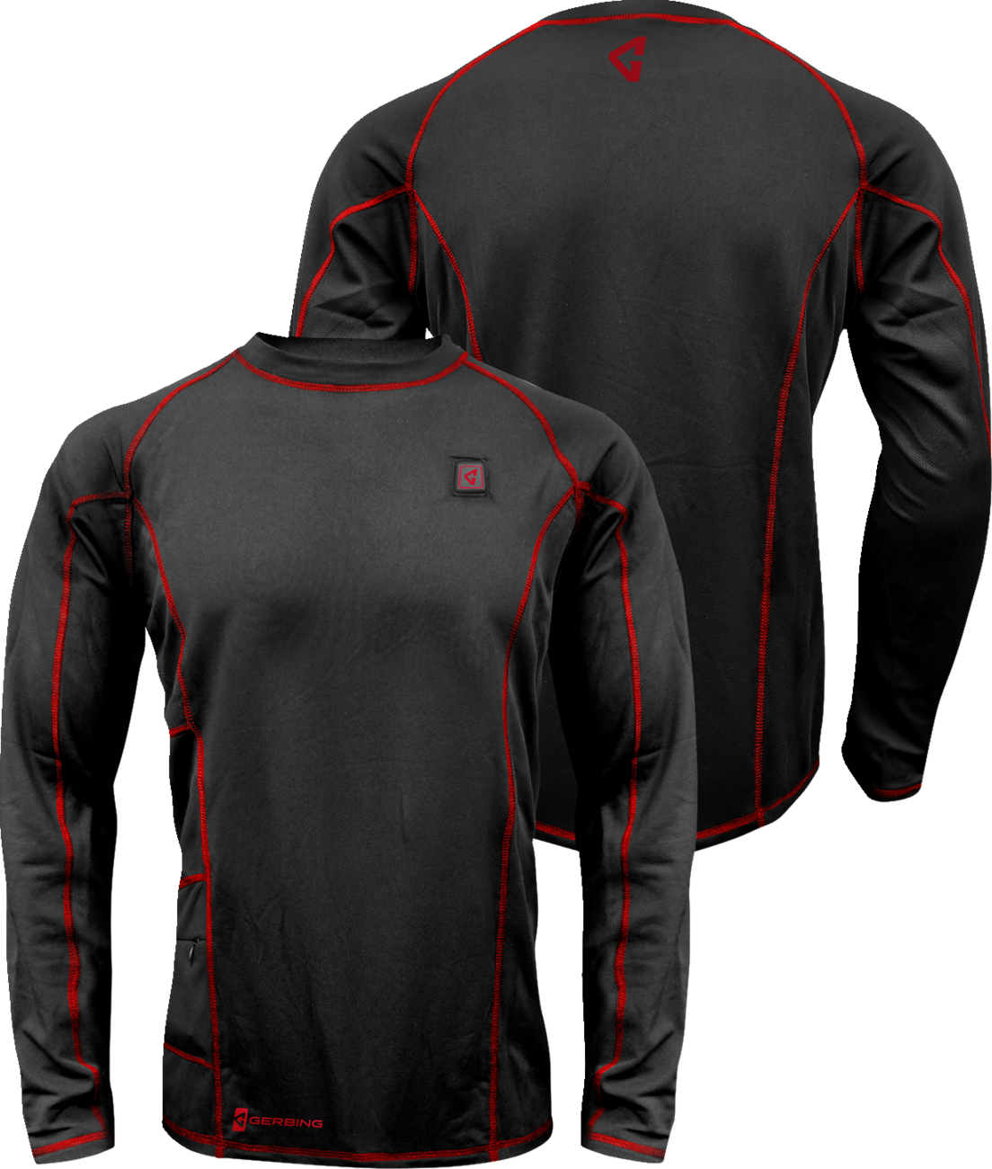 GERBING HEATED CLOTHING 7V Heated Base Layer Shirt - 2XL GERBLS7VMBLKXXL