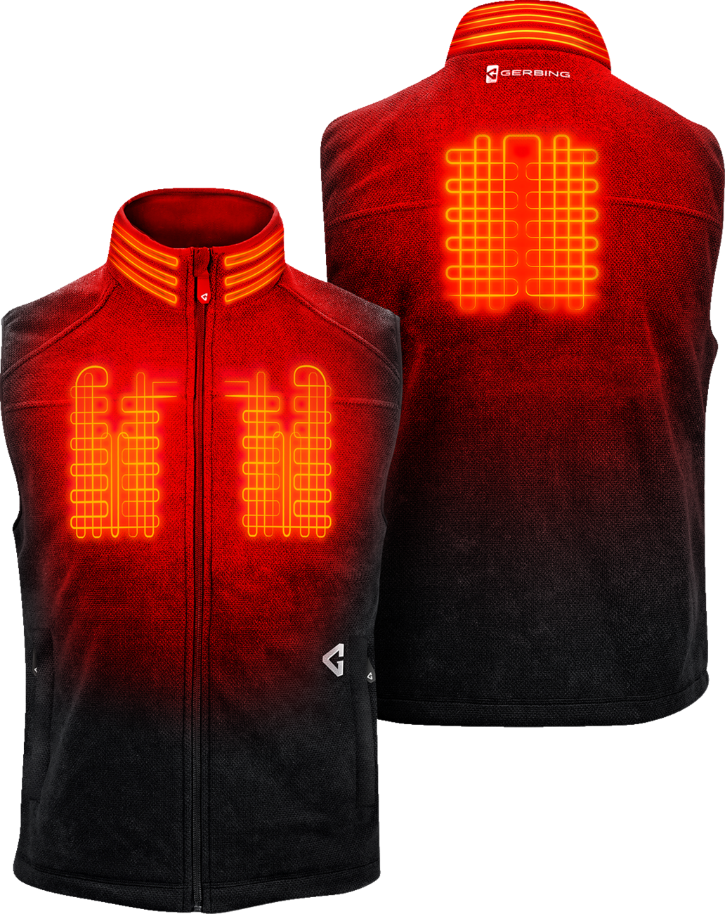GERBING HEATED CLOTHING 7V Thermite Fleece Heated Vest 2.0 - Black - 2XL GERTFVST7VMBXXL
