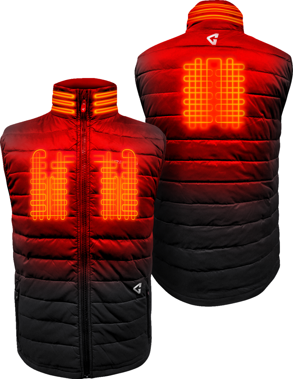 GERBING HEATED CLOTHING 7V Khione Puffer Heated Vest 2.0 - Black - 2XL GERKPVST7VMBXXL